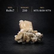 Natural Stilbite &amp; Heulandite Crystal Cluster on Matrix – 210 g