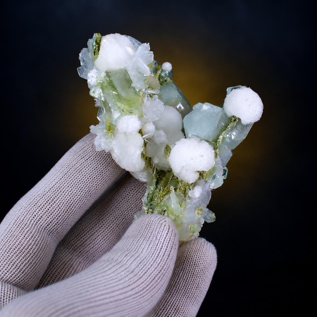 Natural Apophyllite with Heulandite & Okenite Mineral Specimen – 50g