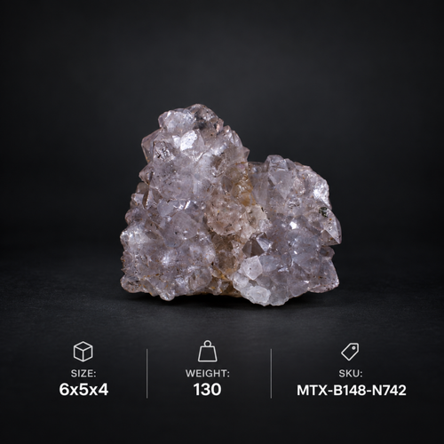Amethyst Quartz Variety Crystal Cluster  | 6×5×4 cm | 130g