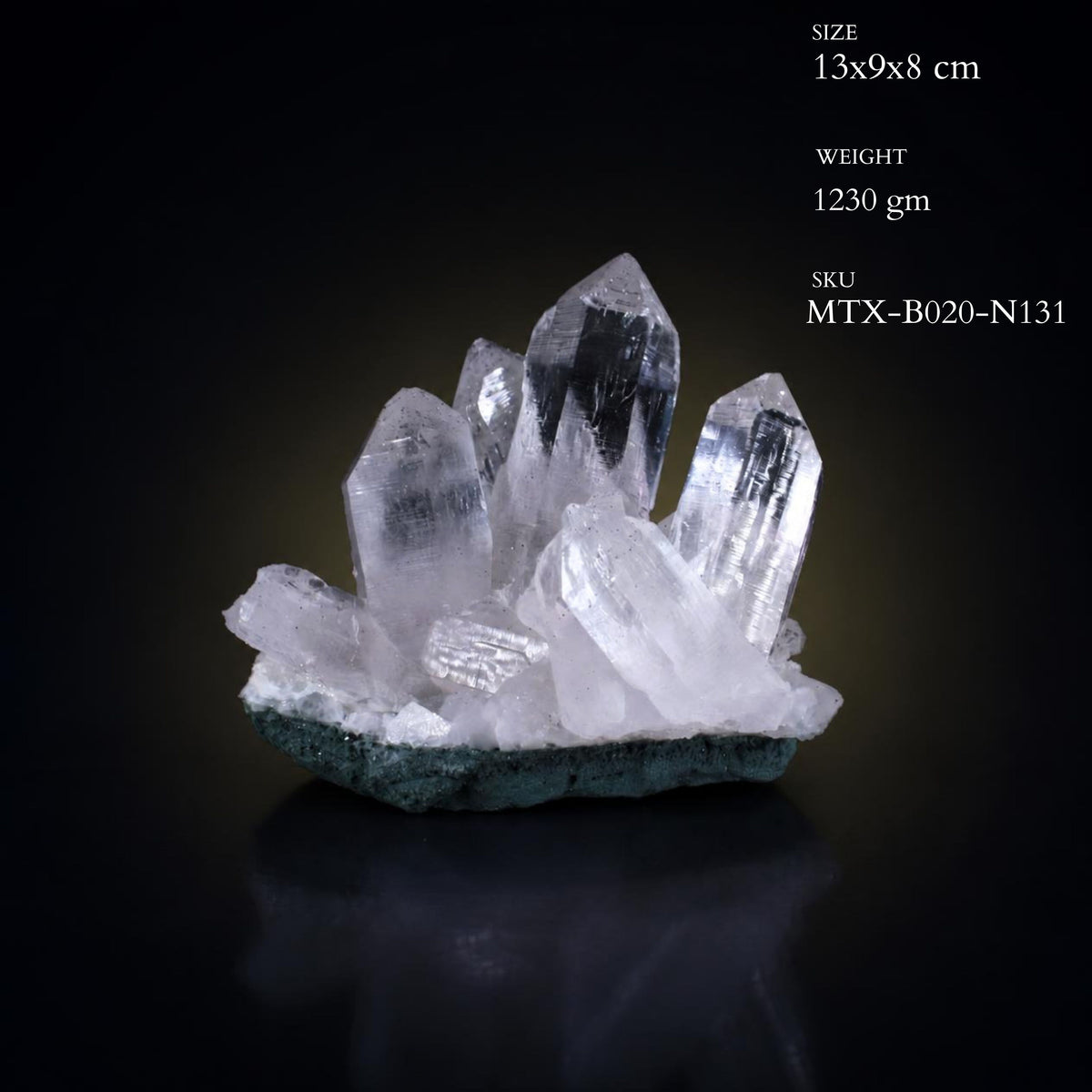 Natural Himalayan Quartz Mineral Specimen 13 × 9 × 8 cm 1230 g