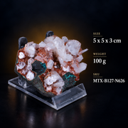 Natural Apophyllite with Stilbite Mineral Specimen – 100g