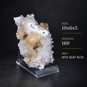 Stilbite & Apophyllite Crystal Cluster | 10 × 6 × 5 cm | 160 g