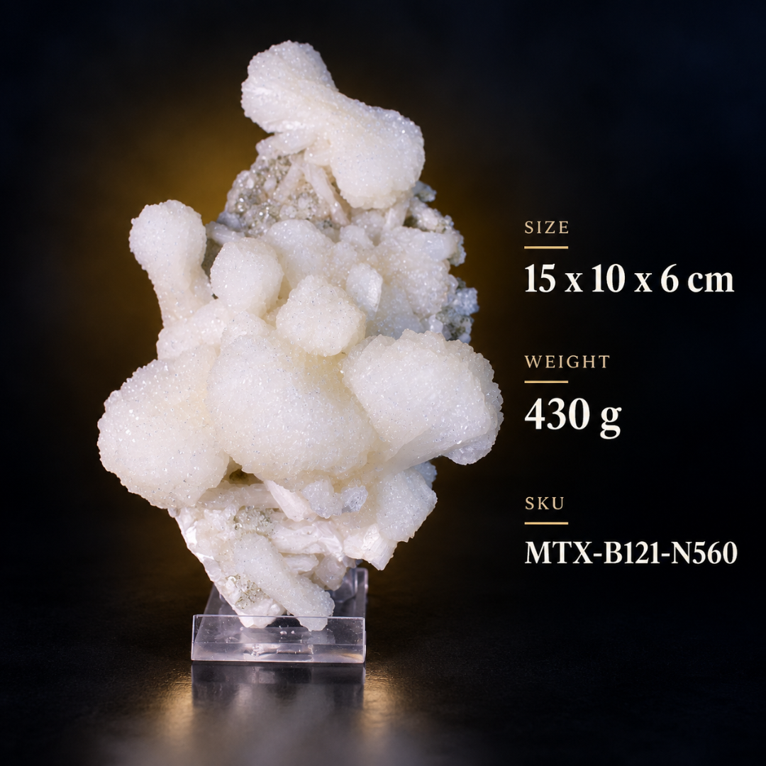 Stilbite with Heulandite – Natural Zeolite Mineral Specimen