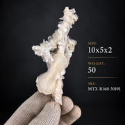 Natural Stilbite with Heulandite Crystal Cluster – 50 g