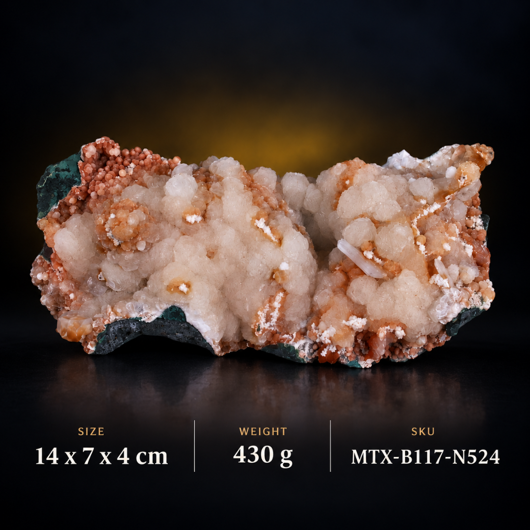 Stilbite with Heulandite – Natural Mineral Specimen