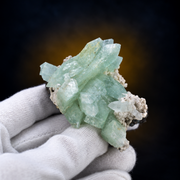 Natural Green Apophyllite with Stilbite Mineral Specimen – 70g