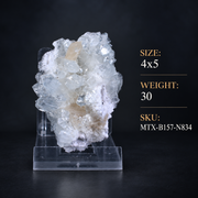 Natural Apophyllite with Stilbite Crystal Cluster – 30 g