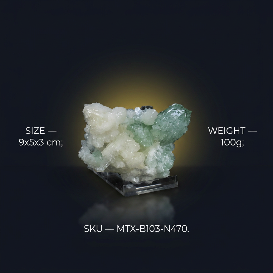 Apophyllite specimen — India, 100 g.