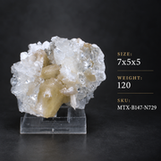 Stilbite & Apophyllite Crystal Cluster | 7 × 5 × 5 cm | 120 g