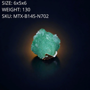 Green Apophyllite Crystal Specimen Natural Indian Mineral 6 × 5 × 6 cm | 130 g