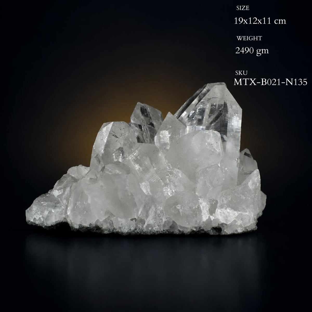 Natural Himalayan Quartz Mineral Specimen 19 × 12 × 11 cm 2490 g