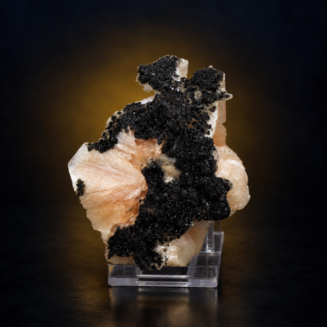 Natural Stilbite with Apophyllite Mineral Specimen – 130g