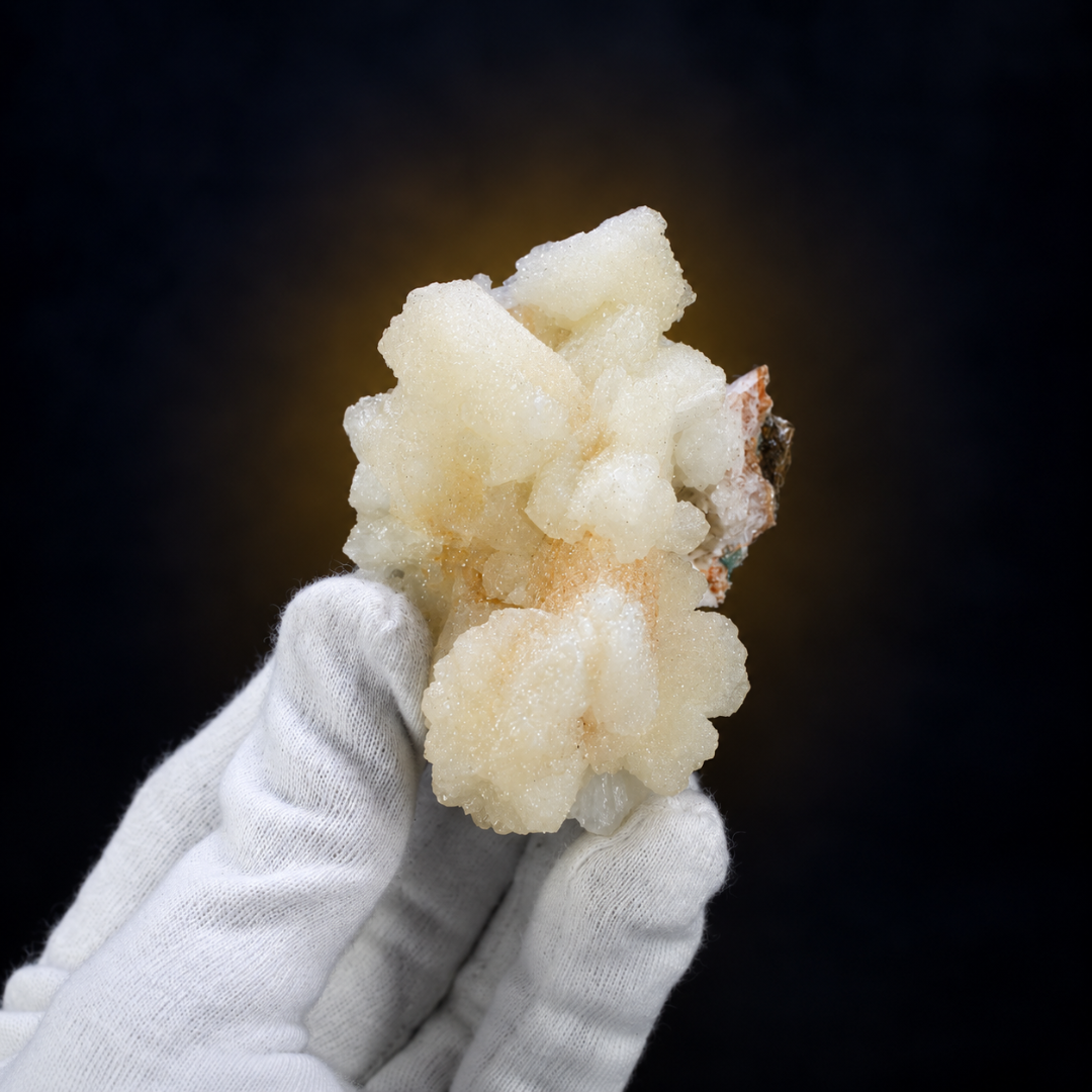 Natural Peach Stilbite Crystal Cluster – 130g