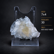Natural Stilbite with Apophyllite Crystal Cluster – 30 g