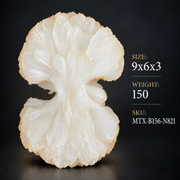 Natural White Heulandite Crystal Cluster – 150 g