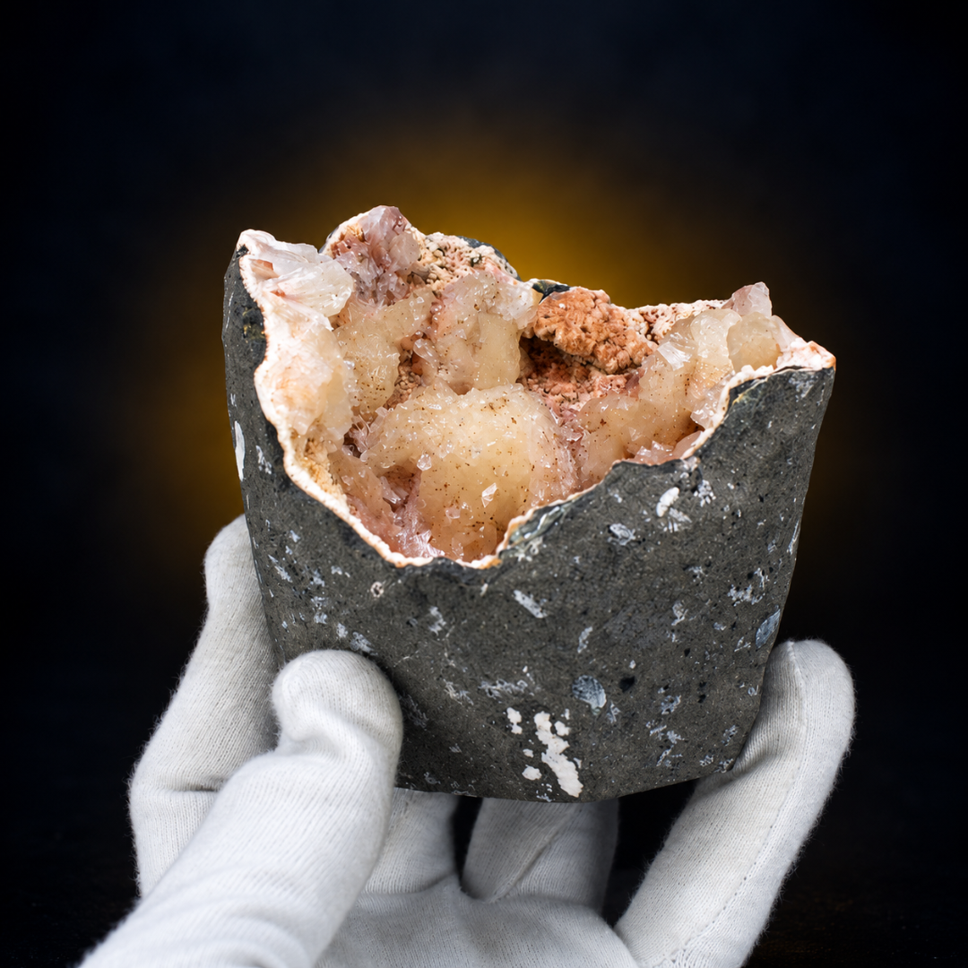 Natural Heulandite with Stilbite Mineral Specimen – 530g