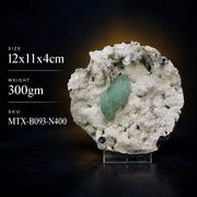 Natural Green Apophyllite with Heulandite Mordenite Crystal Specimen – India