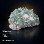 Natural Apophyllite Green Crystal Heulandite Matrix Mineral Specimen