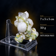 Natural Okenite with Apophyllite &amp; Heulandite Mineral Specimen – 50g