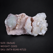 Natural Pink Apophyllite & Stilbite Crystal Cluster 9×5×4 cm