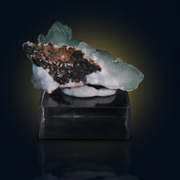 Natural Green Apophyllite Crystal with Heulandite Matrix – Mineral Specimen from India