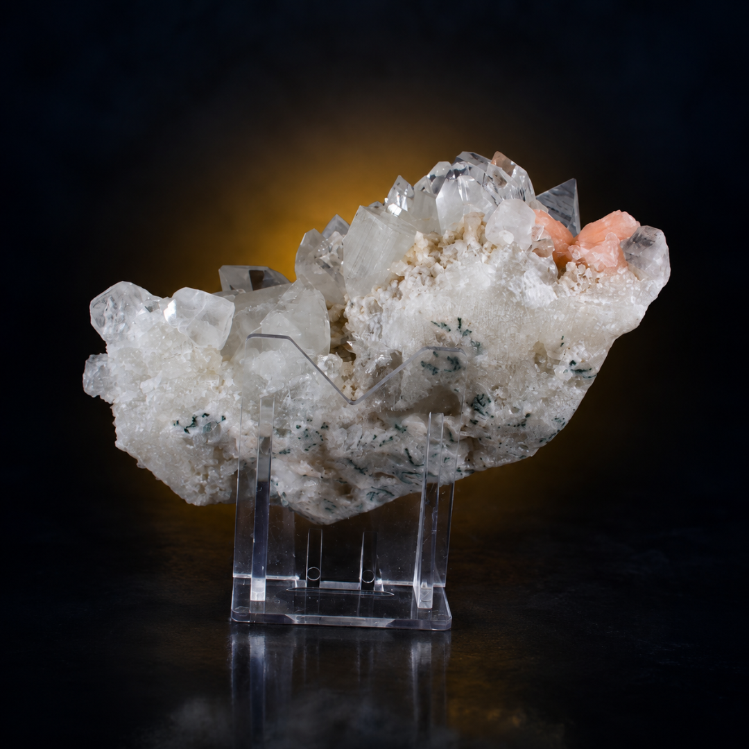 Natural Himalayan Clear Quartz Matrix Crystal Mineral Specimen – India