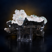 Natural Green Apophyllite with Heulandite Crystal Specimen – India