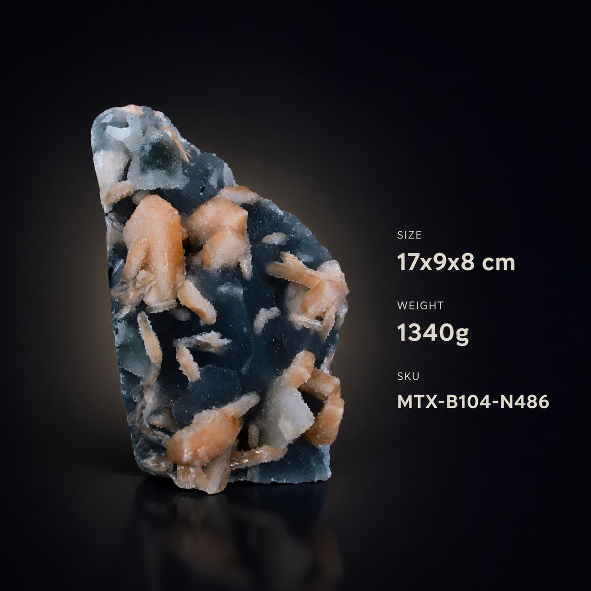 Stilbite with Chalcedony – Natural Mineral Specimen