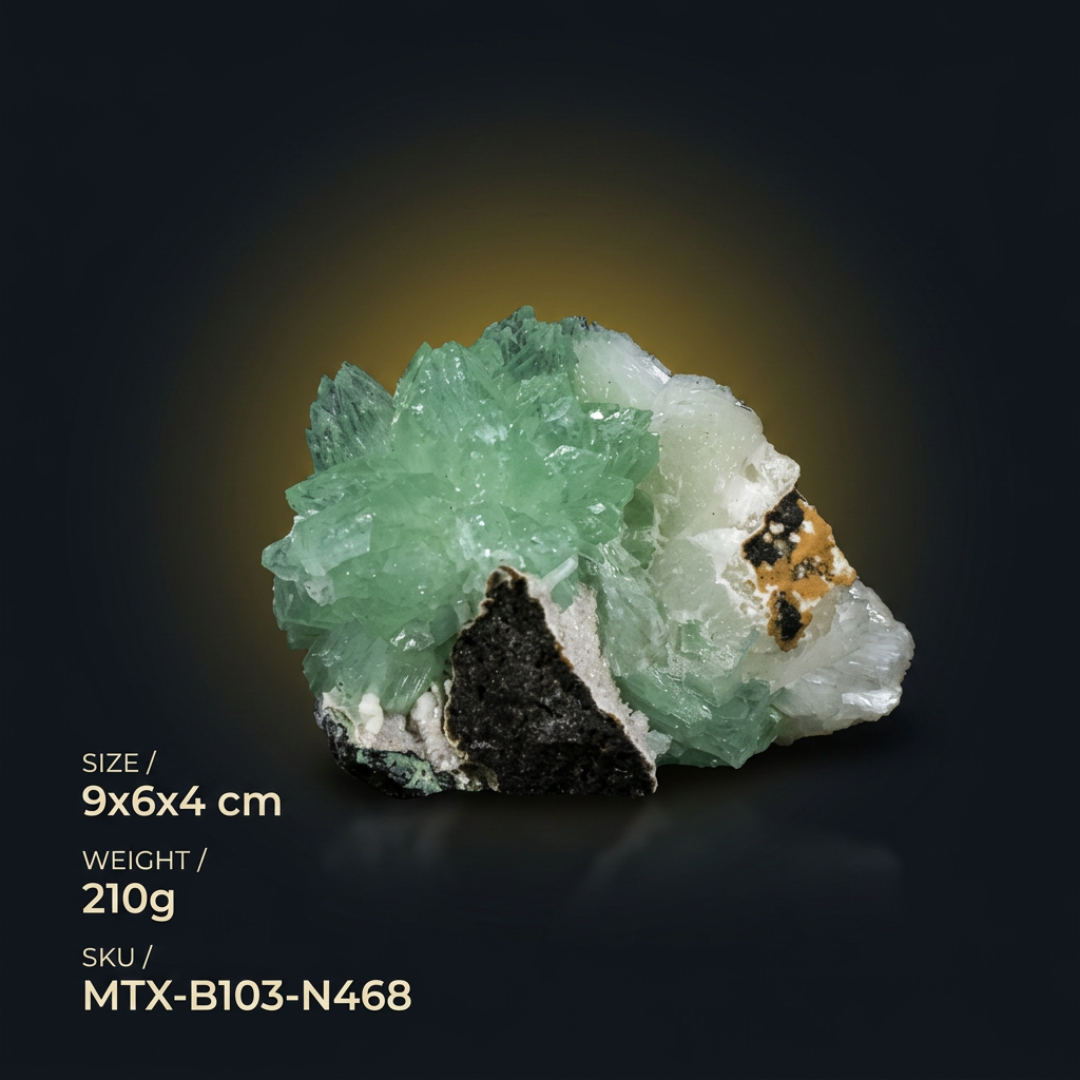 Apophyllite specimen — India, 210 g.