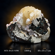 Natural Heulandite &amp; Stilbite Crystals on Chalcedony – 1500g