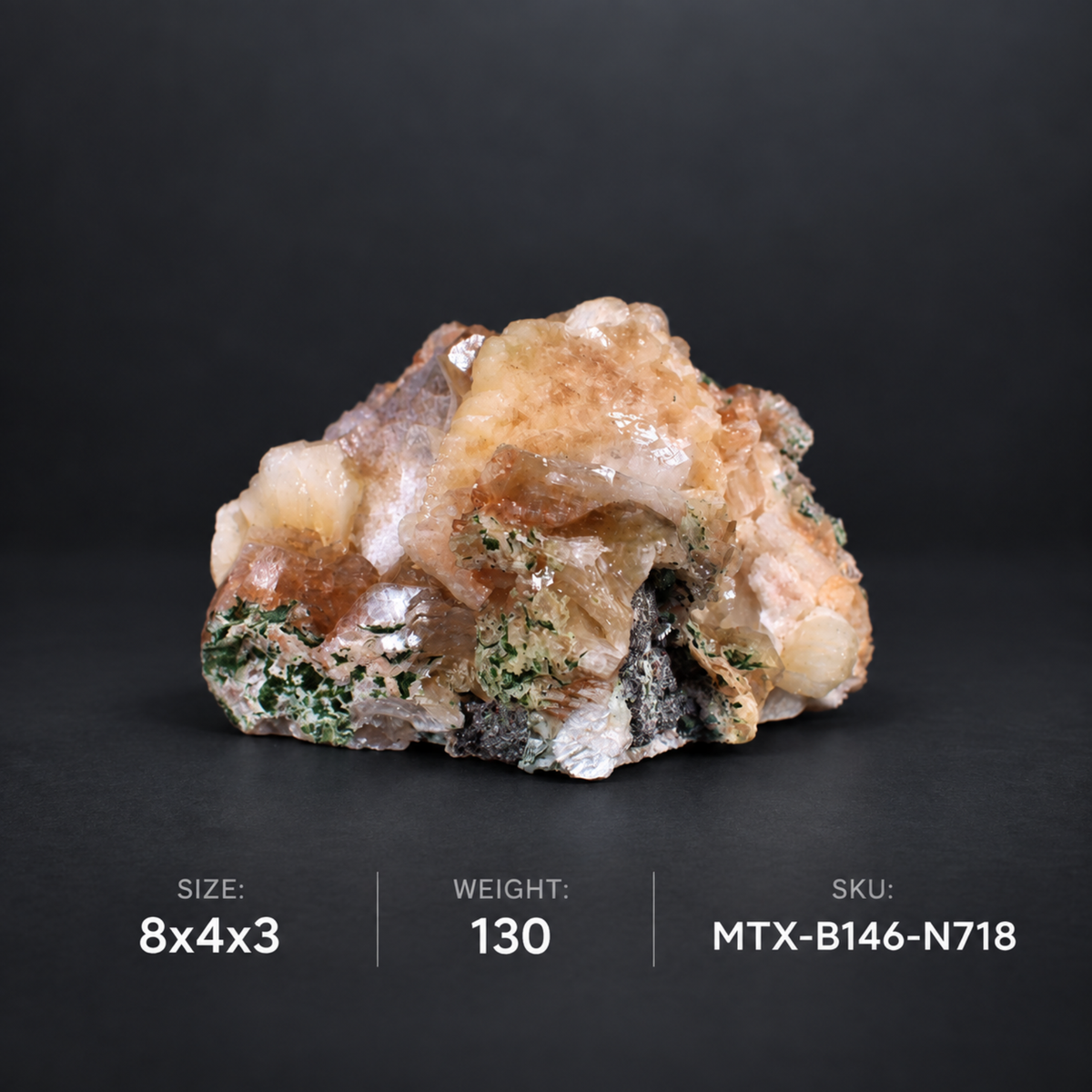 Stilbite & Heulandite Crystal Cluster 8×4×3 cm | 136g