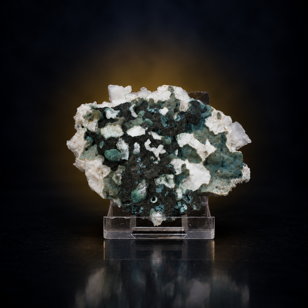 Green Apophyllite with Heulandite – Natural Mineral Specimen