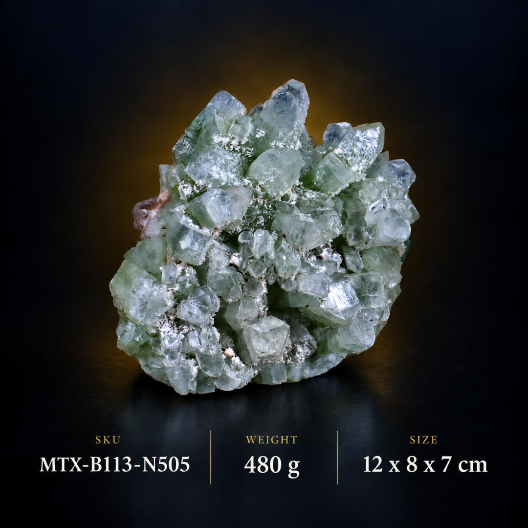 Natural Green Apophyllite Crystal Specimen – 480g