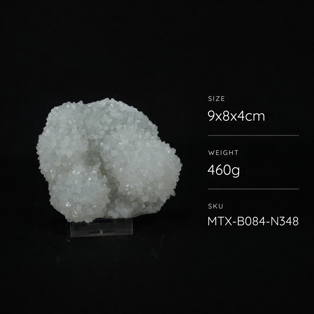Natural Quartz Crystal Mineral Specimen – India