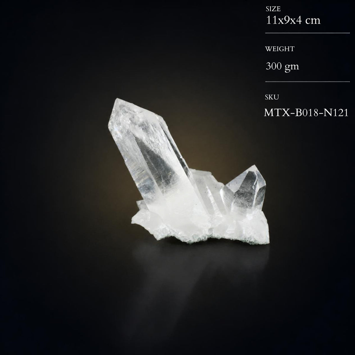 Natural Himalayan Quartz Mineral Specimen  11 × 9 × 4 cm 300 g