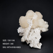Natural Stilbite with Heulandite Crystal Cluster – 340 g