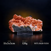Natural Orange Stilbite Crystal Specimen – 120 g