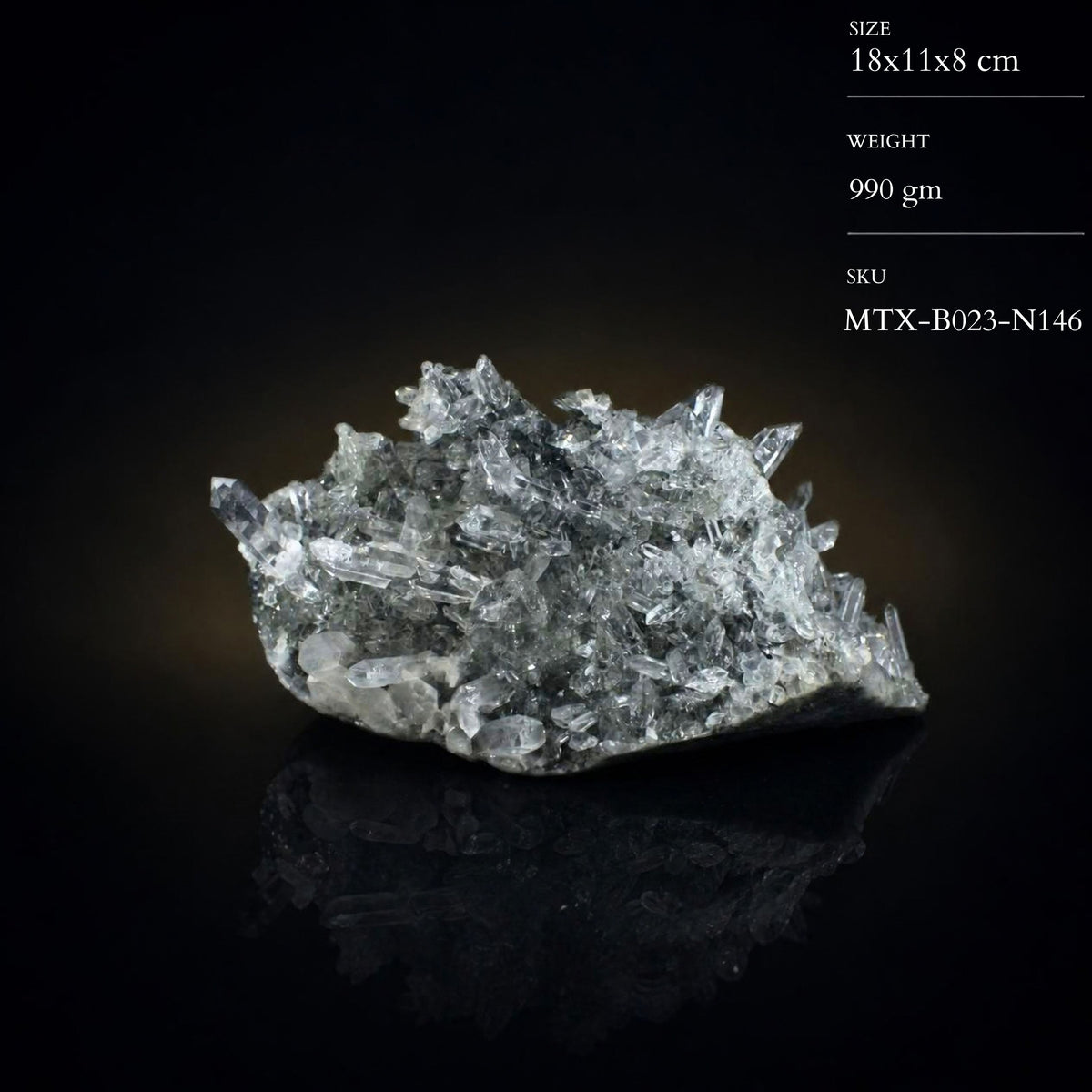 Natural Himalayan Quartz Mineral Specimen 18 × 11 × 8 cm 990 g