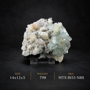 Natural Green Apophyllite with Matrix Heulandite – 798 g