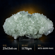 Natural Apophyllite Matrix Crystal Mineral Specimen – India