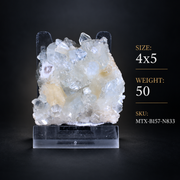 Natural Apophyllite with Stilbite Crystal Cluster – 50 g