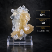 Natural Apophyllite with Stilbite Crystal Cluster – 30 g