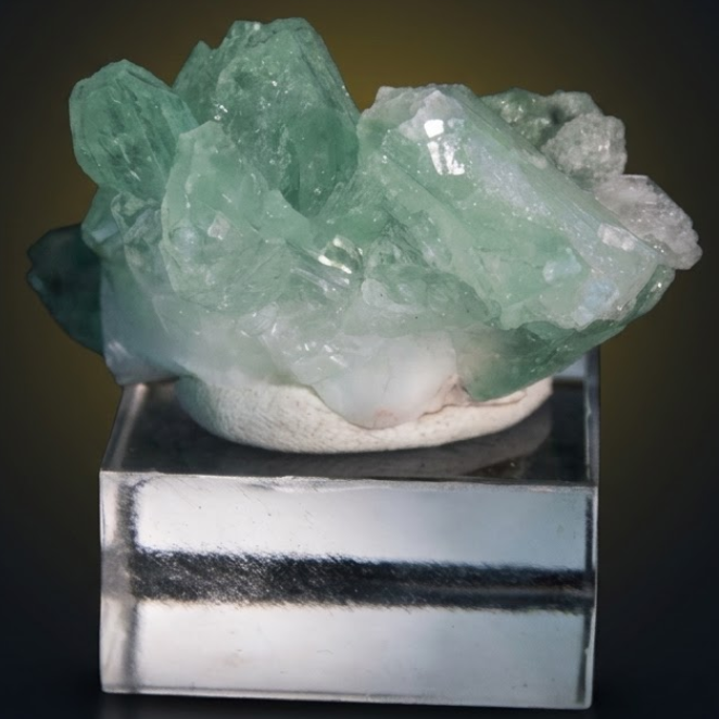 Green Apophyllite Tabular Crystal Cluster — India | 70 g | 6 × 3 × 2 cm