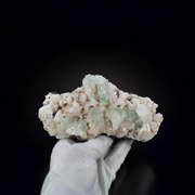 Natural Green Apophyllite with Heulandite & Scolecite Crystal Specimen | India | 14×8×3 cm | 550g