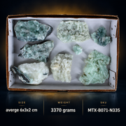 Natural Chalcedony Crystal Lot – 8 PCS – Mineral Specimens from India