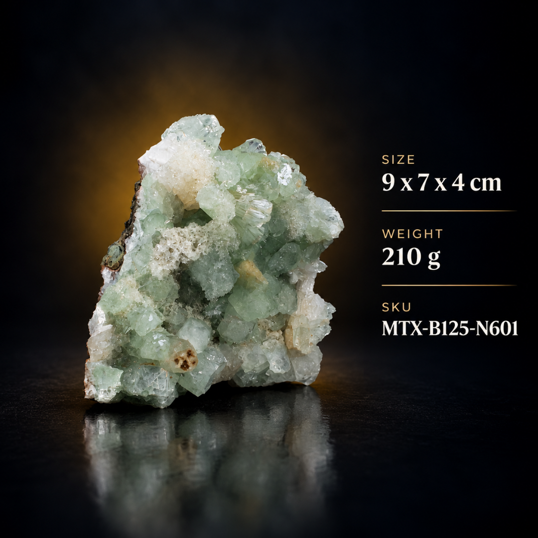 Natural Green Apophyllite Crystal Mineral Specimen – 210g
