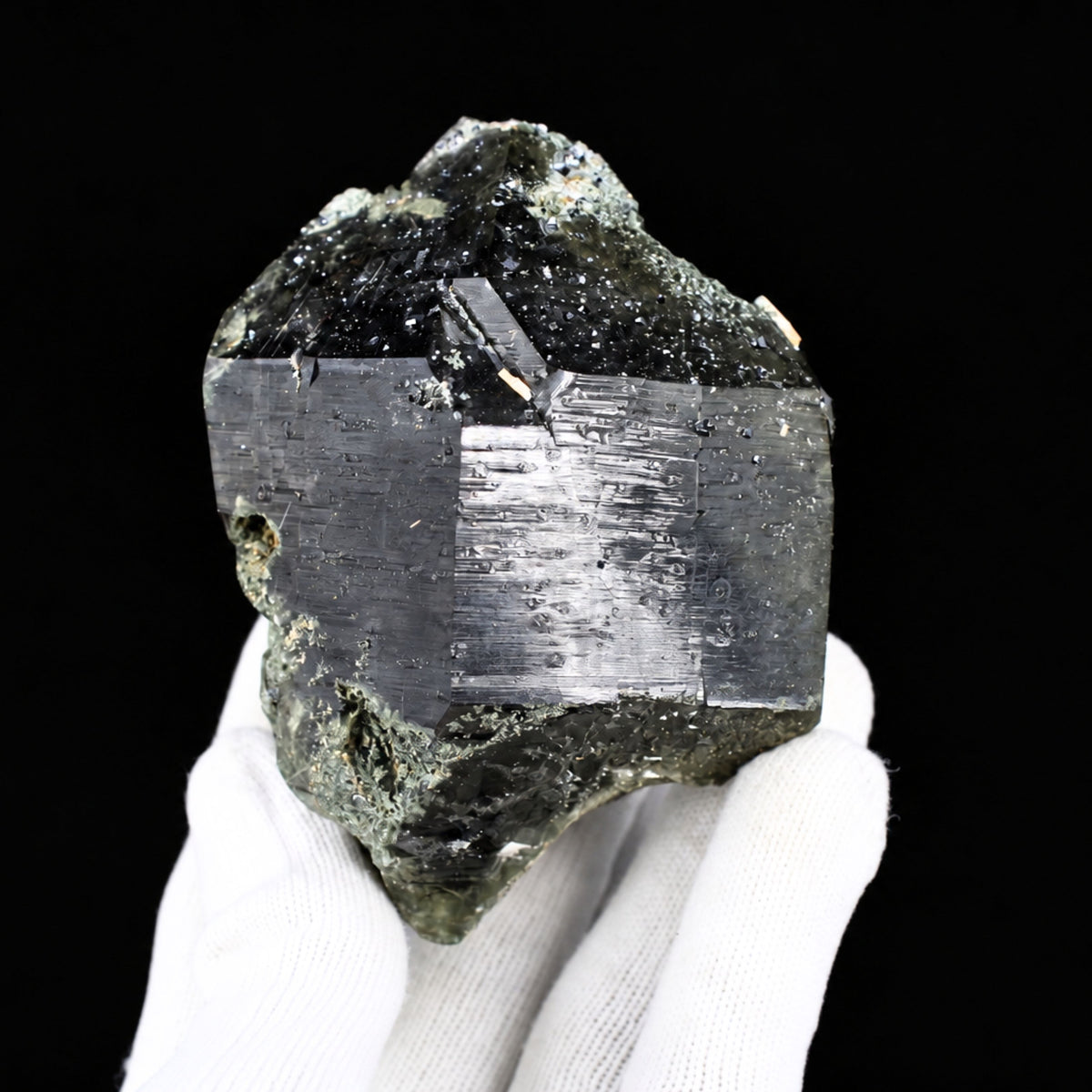 Natural Black Smoky Quartz Mineral Specimen  9 × 8 × 6 cm 440 g