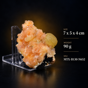Natural Stilbite with Calcite Mineral Specimen – 90g