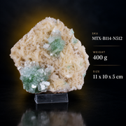 Green Apophyllite with Heulandite – Natural Mineral Specimen