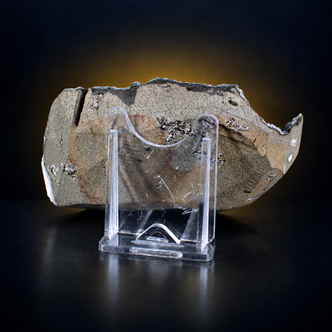 Natural Chalcedony with Heulandite Matrix Mineral Specimen – India